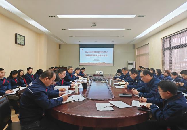 轴研所召开2024年度基层党组织书记党建述职评议考核会